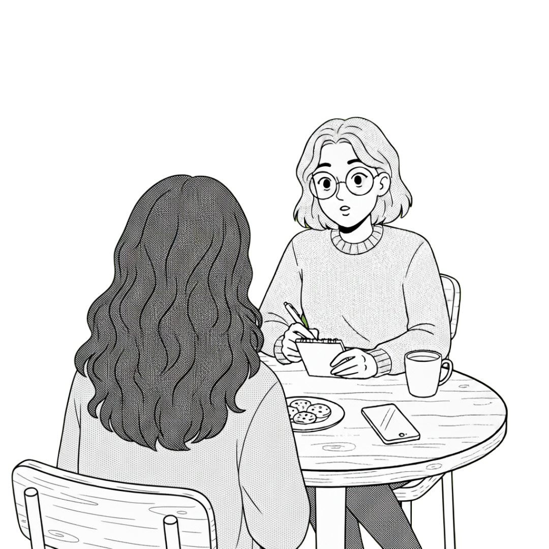 Interview research illustration